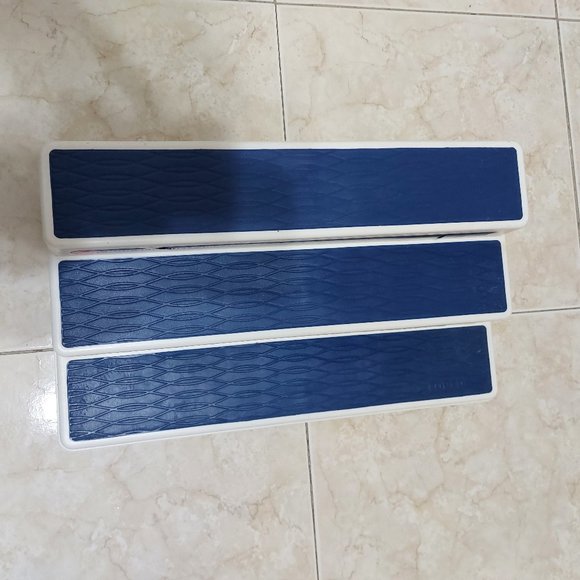 Copco Non Skid Shelf Organizer  15 X 9 X 3 NAVY BLUE 3 Tiers - Picture 5 of 10